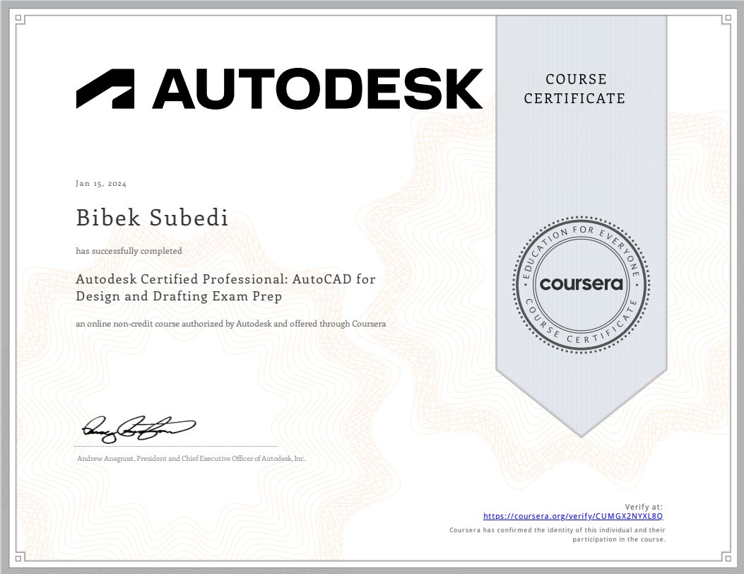 Autodesk Certified Professional - AutoCAD